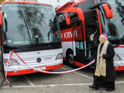 Mobilny Punkt Poboru Krwi, catering, Arcybiskup Henryk Hoser