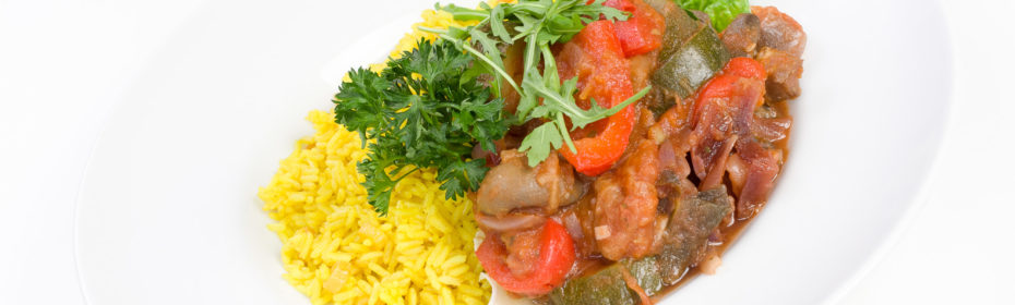 Ryż w curry z ratatouille warzywnym