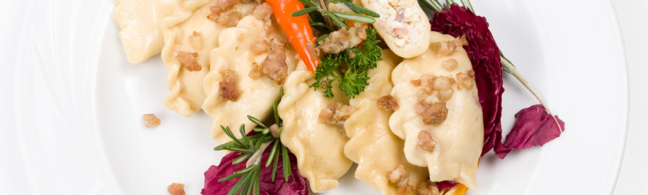 pierogi ruskie ze skwarkami