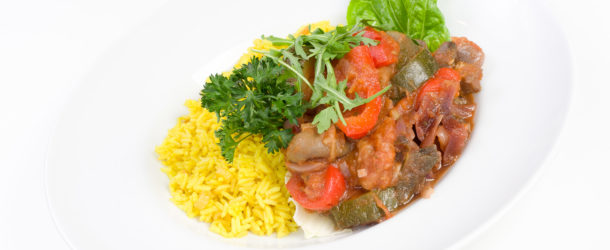 Ryż w curry z ratatouille warzywnym